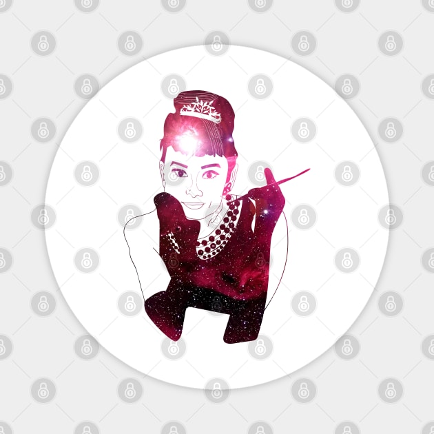 Breakfast at Tiffanys Pink FanArt Magnet by SATVRNAES